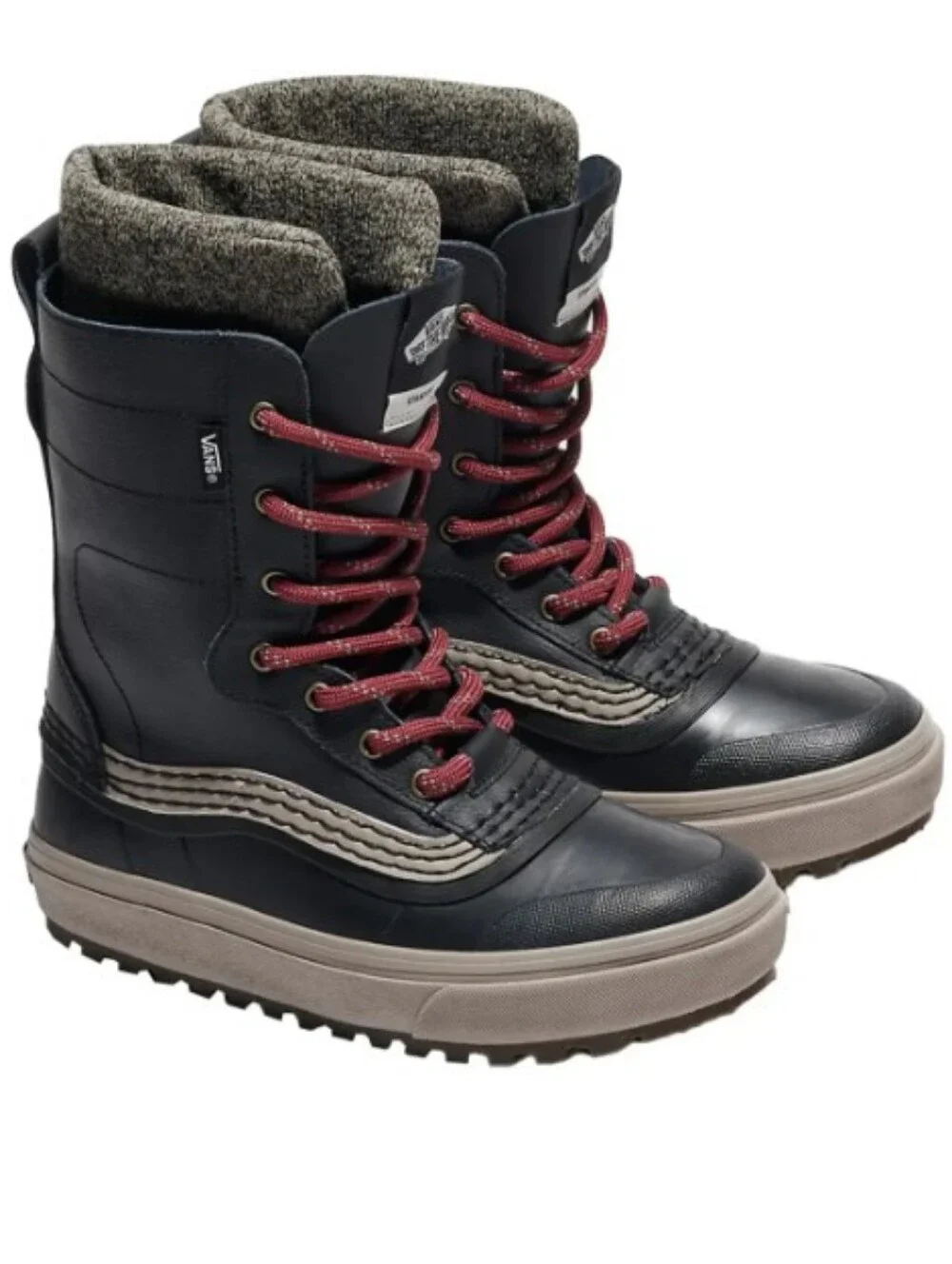 New Vans MTE Standard Black Red Lace Waterproof Boot
